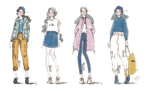 服裝設(shè)計(jì)稿 春篇